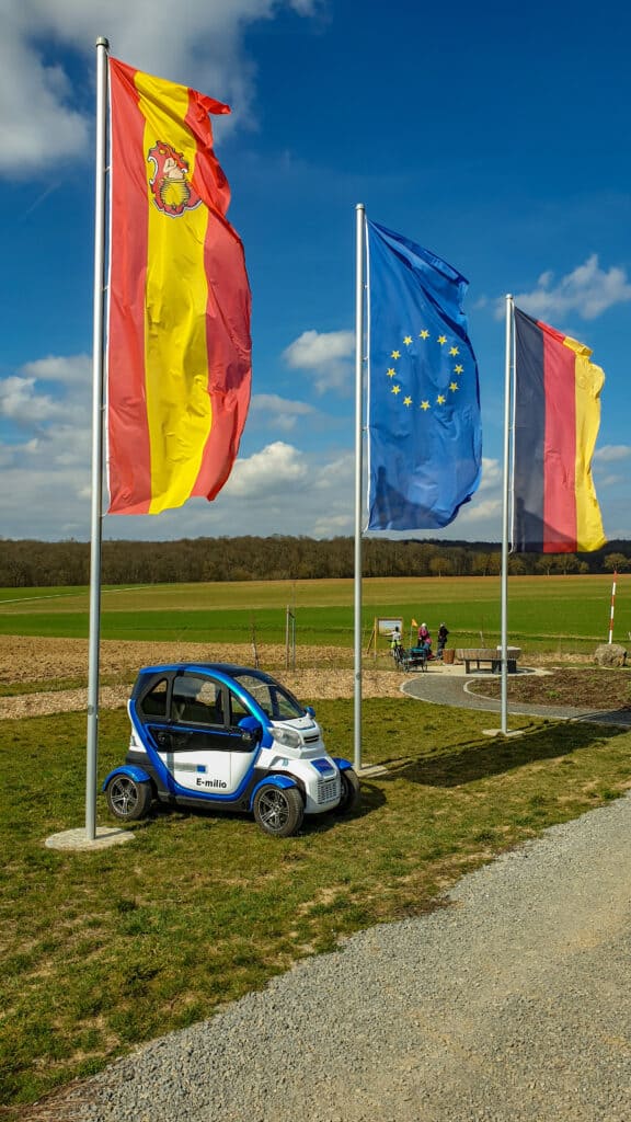 Mein Mikro Car am Zentrum der EU nach Austritt von Großbritanien